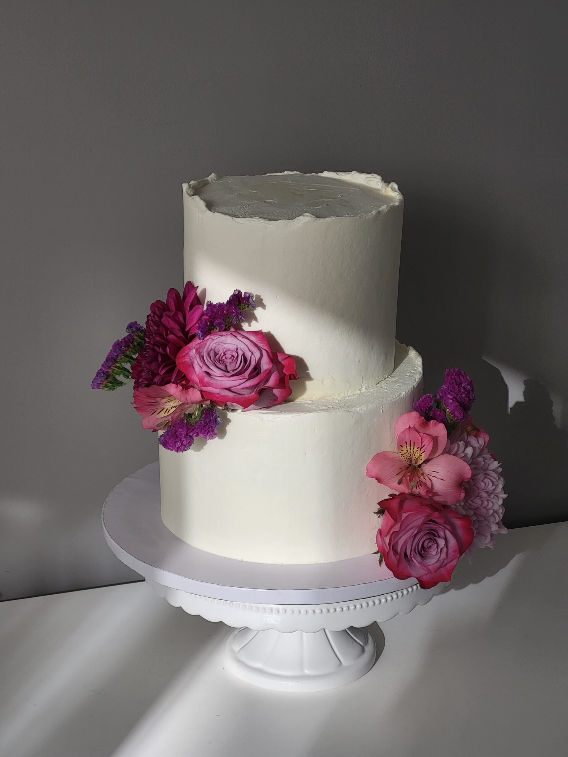 Tarta boda Romantic flowers - Imagen 3