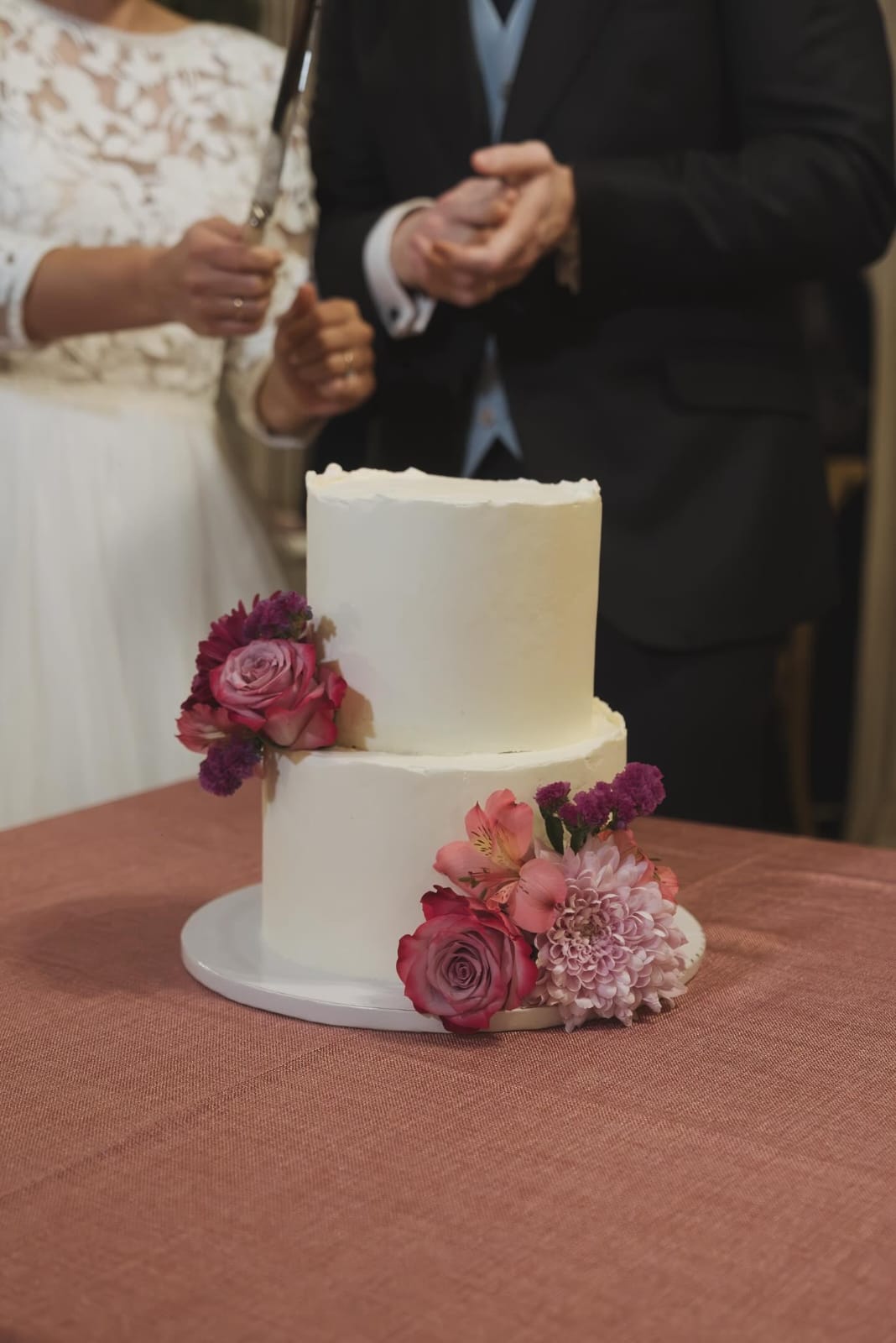 Tarta boda Romantic flowers - Imagen 4